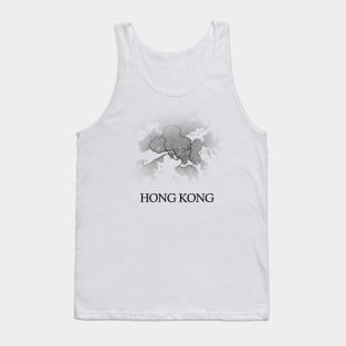 Hong Kong Map - Cartography Tank Top